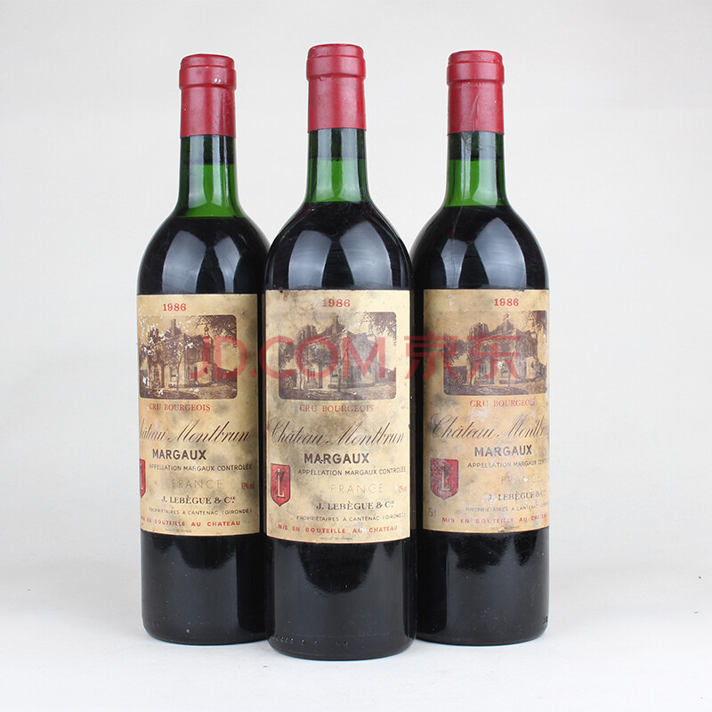 1986年 木图本酒庄干红葡萄酒 montbrun 750ml 3瓶
