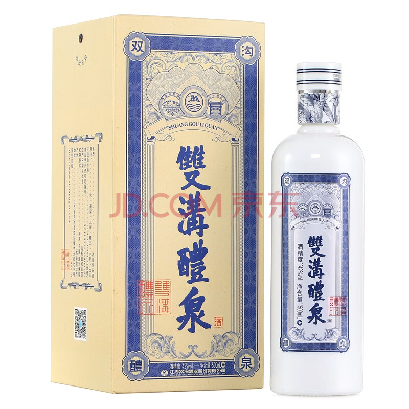 双沟 醴泉 42度 单瓶装白酒500ml 口感绵柔浓香型