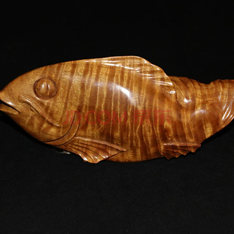 小叶金丝楠手把件鱼