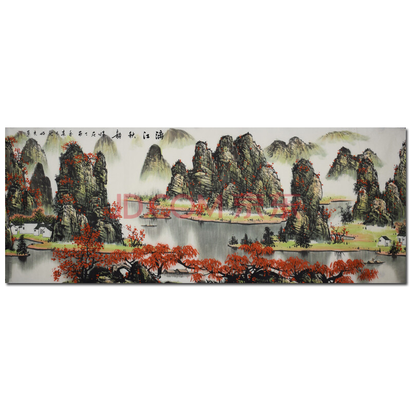 中国美协 国家一级美术师 张临光《漓江秋韵 小六尺》