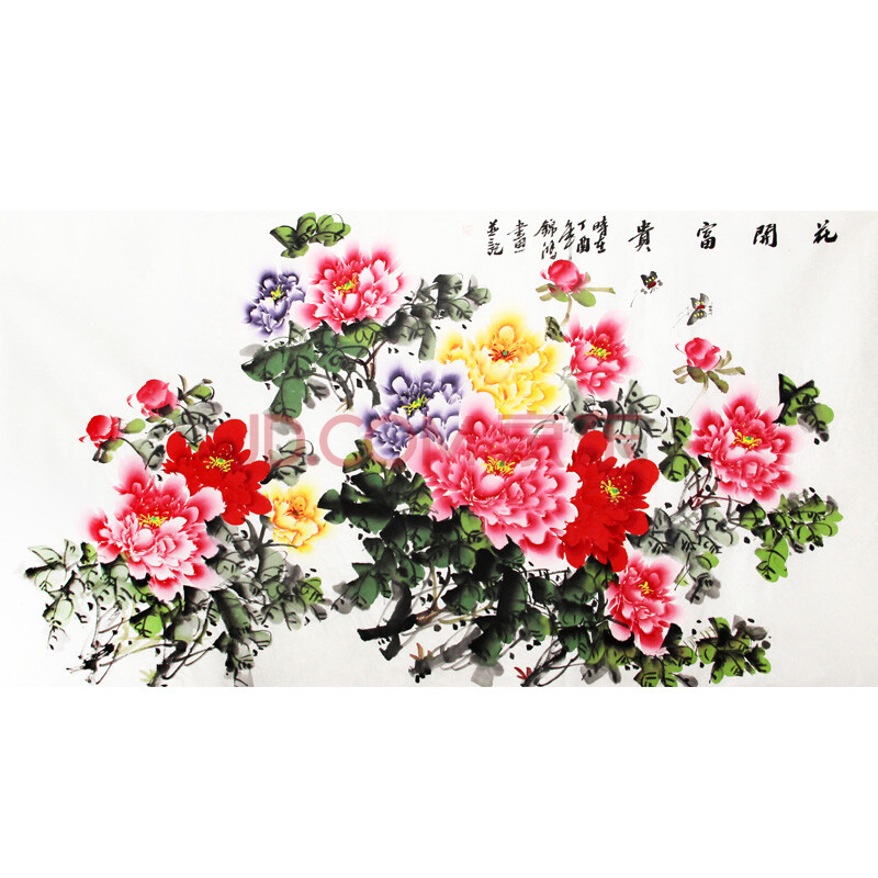 《花开富贵》 李锦鸿 省美协会员 180/96cm 117