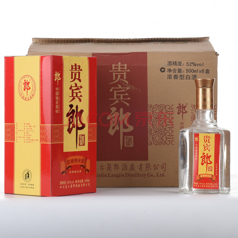 郎酒(贵宾郎) 2009年 52度 500ml 1箱(6瓶)【24-63】(名酒 白酒)