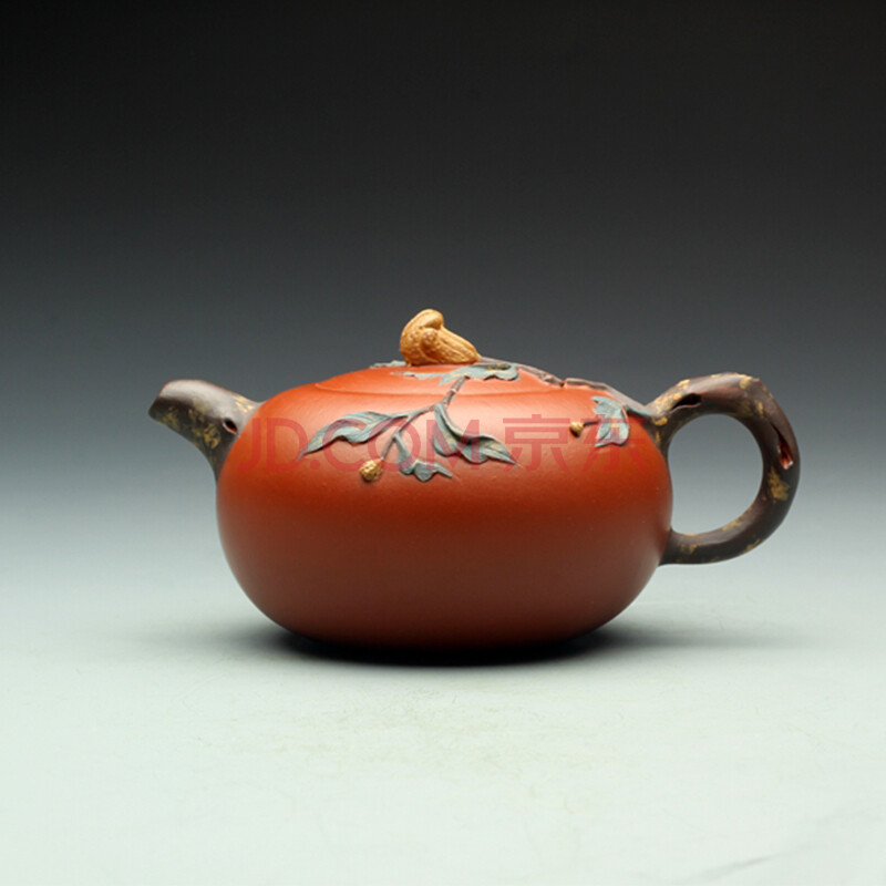 做工精细【佛手壶】助理工艺美术师 陈玉兰 朱泥 150cc左右