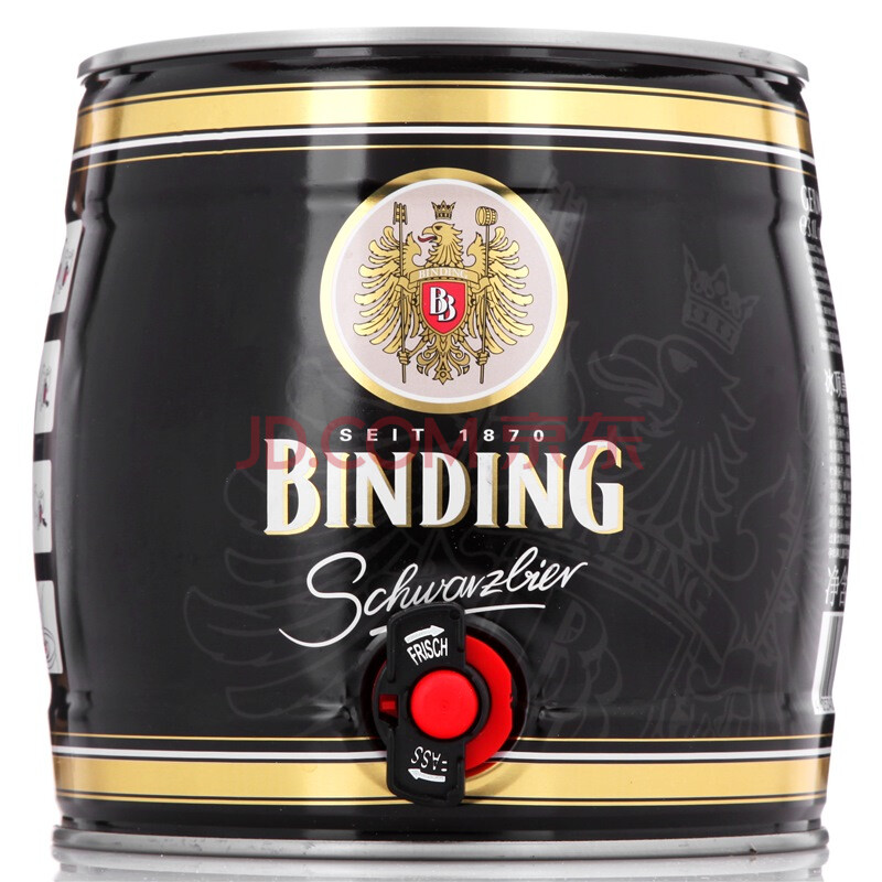 德国binding 冰顶 黑啤酒3.1l桶装