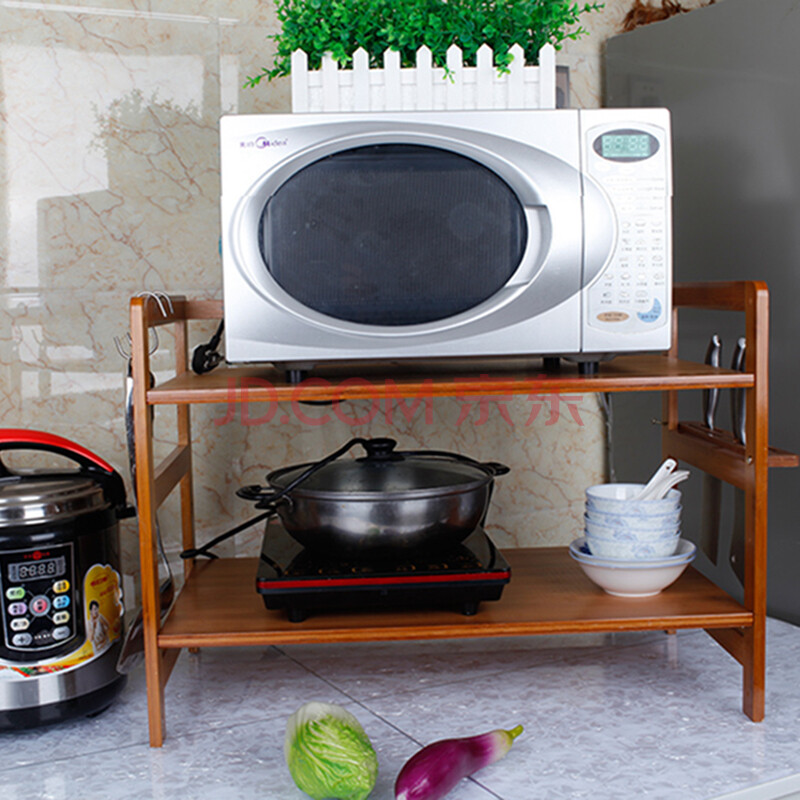 碧诚 厨房微波炉架置物架 层架收纳架厨具锅架储物架微波炉架子 二层