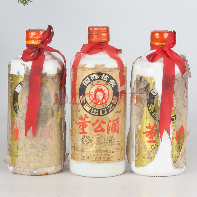 董公酒 约80年代 45度 500ml 3瓶 (v29)(收藏老酒)