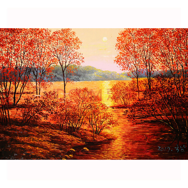 朝鲜一级画家 车国男《良辰美景》