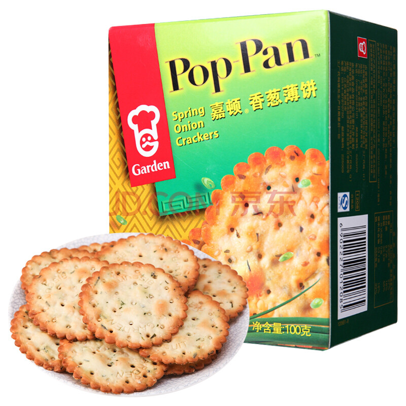 嘉顿(garden) 嘉顿香葱薄饼干盒装100