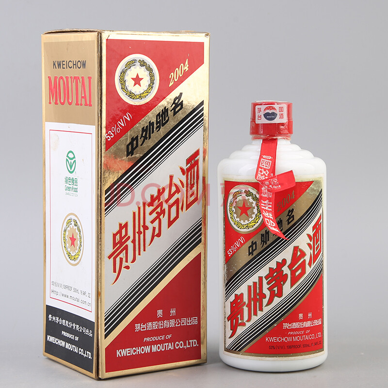 茅台酒 2004年 53度 500ml 1瓶 【76】(名酒 收藏品)-珍品拍卖-京东