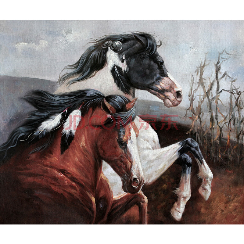 林壮奕《奔跑》 布面油画 50*60cm