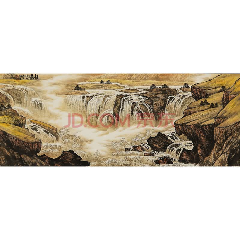 亲笔授权 新锐国画名家 陶胜景 六尺横幅山水 【龙啸】 no.