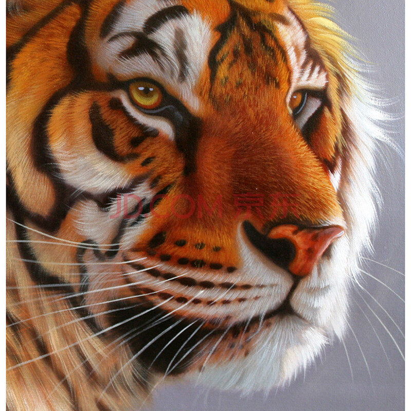 林壮奕《虎威》 布面油画 80*80cm