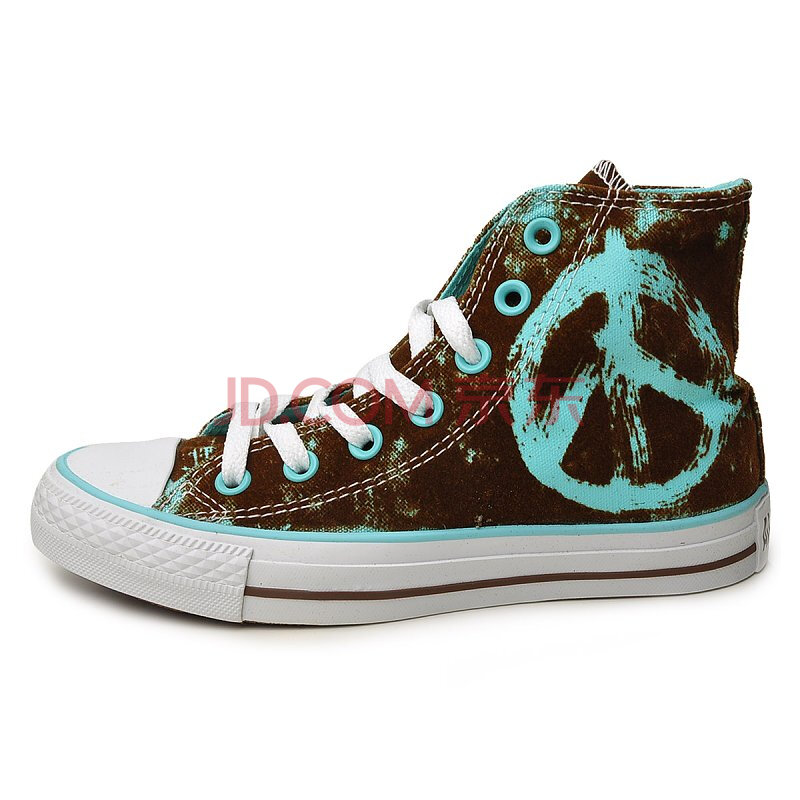 converse匡威 中性 cs134309 潮牌all star和平涂鸦图案高帮帆布鞋