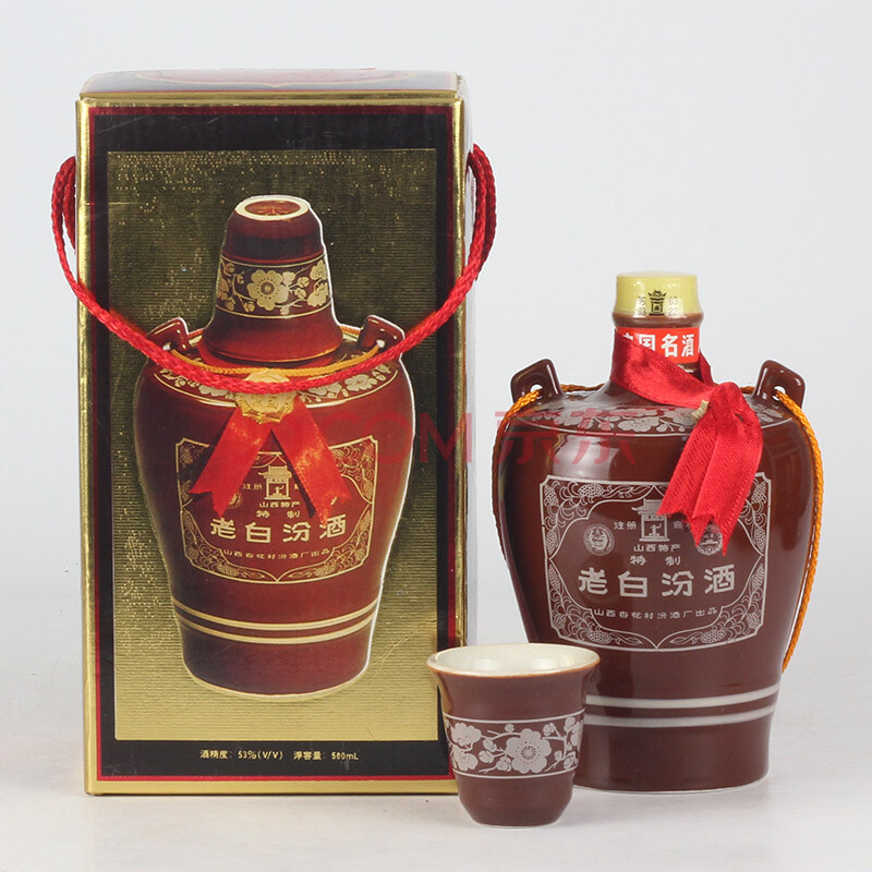 瓷瓶老白汾酒 1995年 53度 500ml 1瓶 (36)(老酒收藏)