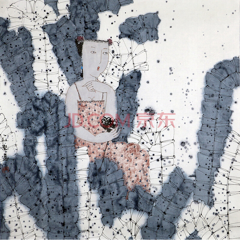 欧阳石坚 北京石齐画院特聘画家《乘凉系列之四》