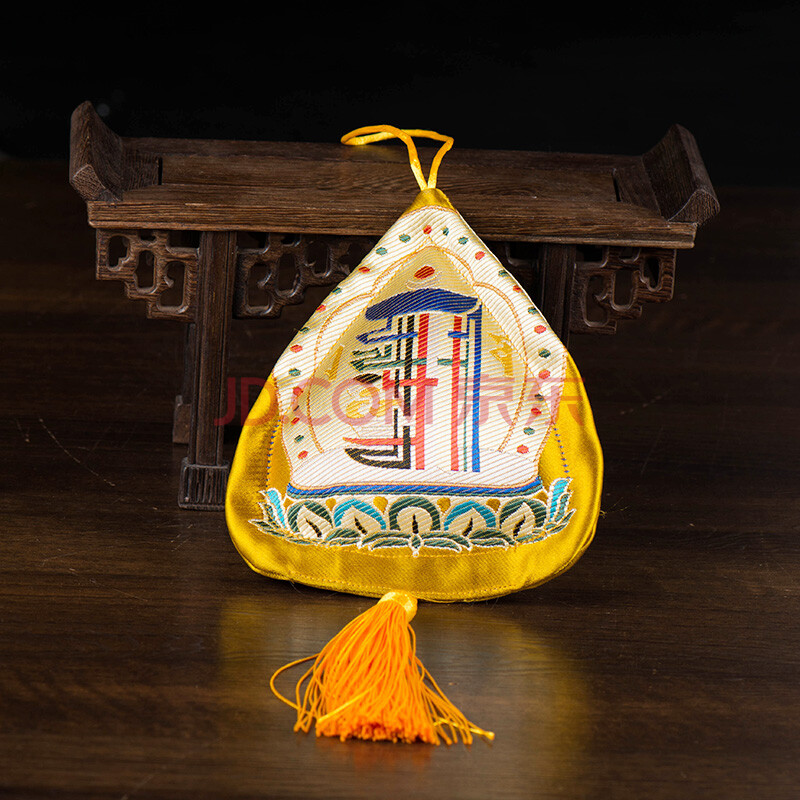 艺巅吉彩 藏香囊 天然藏香藏式刺绣香袋汽车挂件 十相自在摩尼宝去