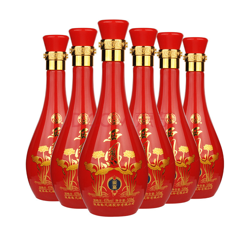 45°牡丹御宴西凤 白酒 整箱装500ml*6 整箱