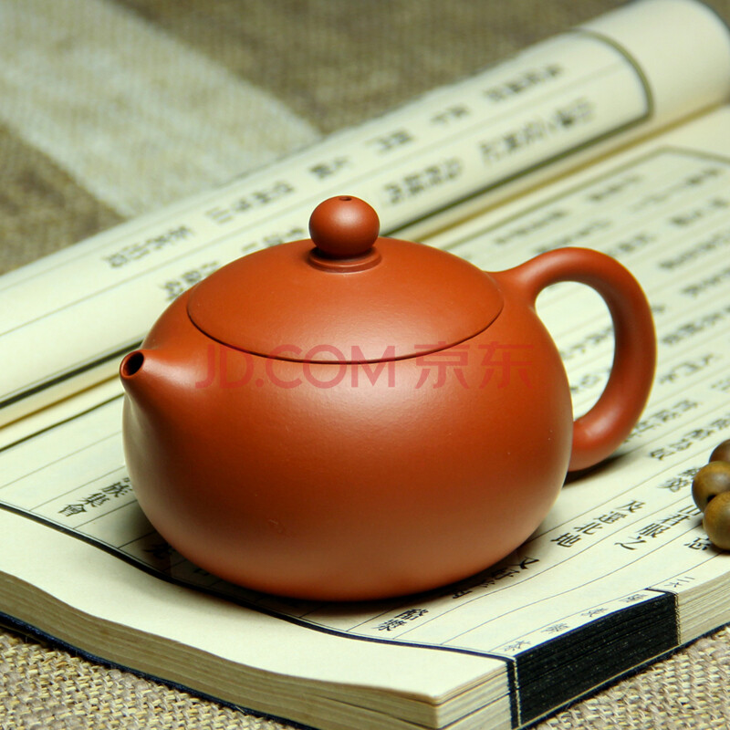 宜兴紫砂壶茶壶茶具 家藏原矿小煤窑朱泥壶 全手工 大球孔经典西施壶