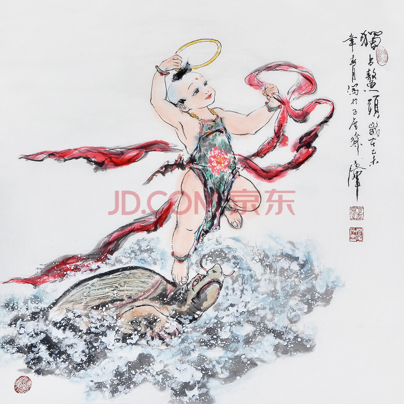 《独占鳌头》李华中国当代人物画巨匠