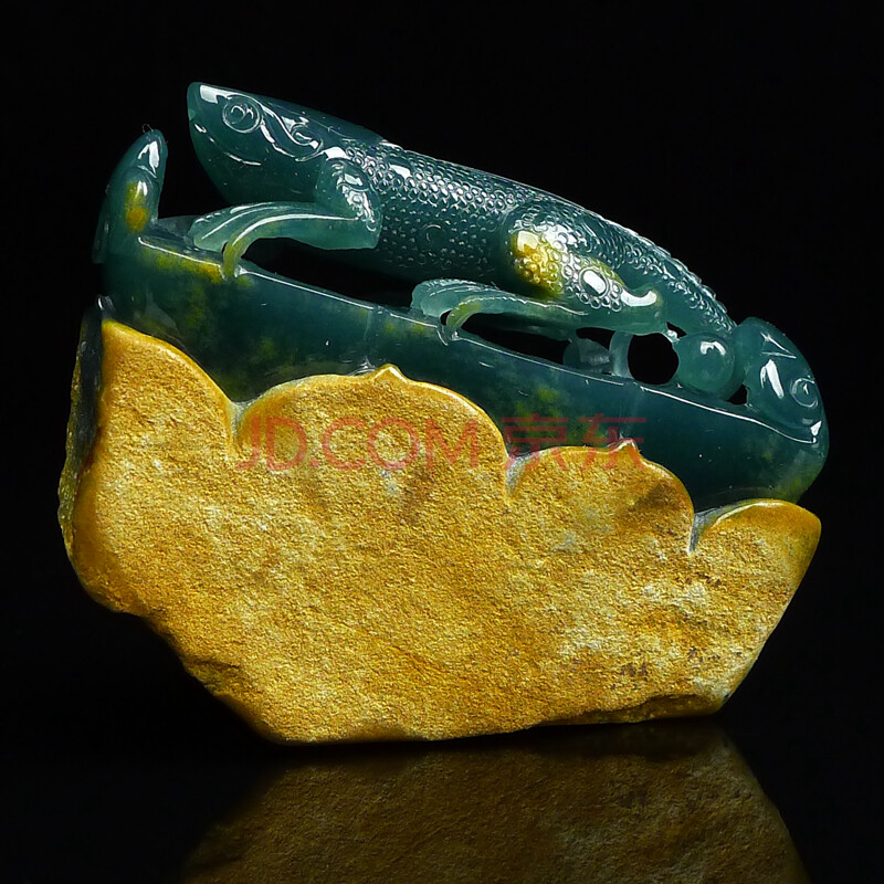 智祥珠宝-翡翠变色龙摆件61.46g