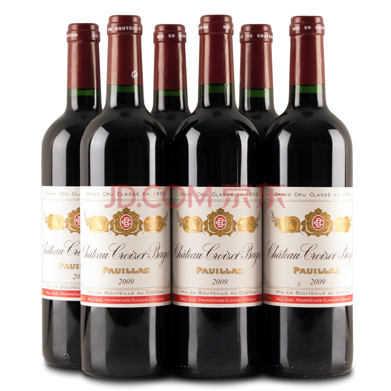【6瓶】2009年 歌碧庄园干红葡萄酒 chateau croizet bages