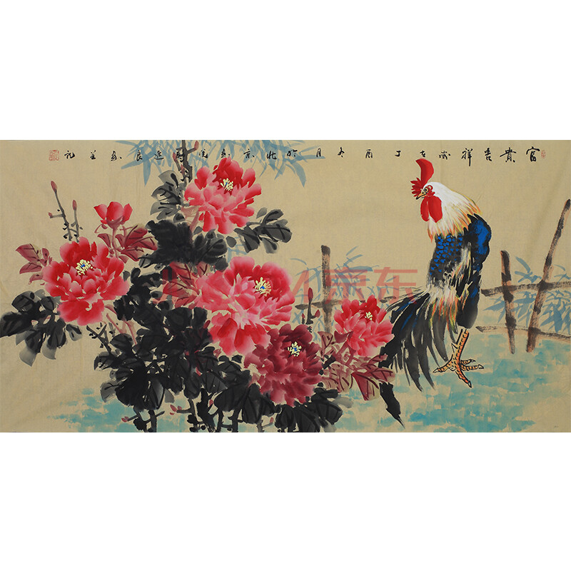 中国美术家协会会员 吴进良《富贵吉祥》