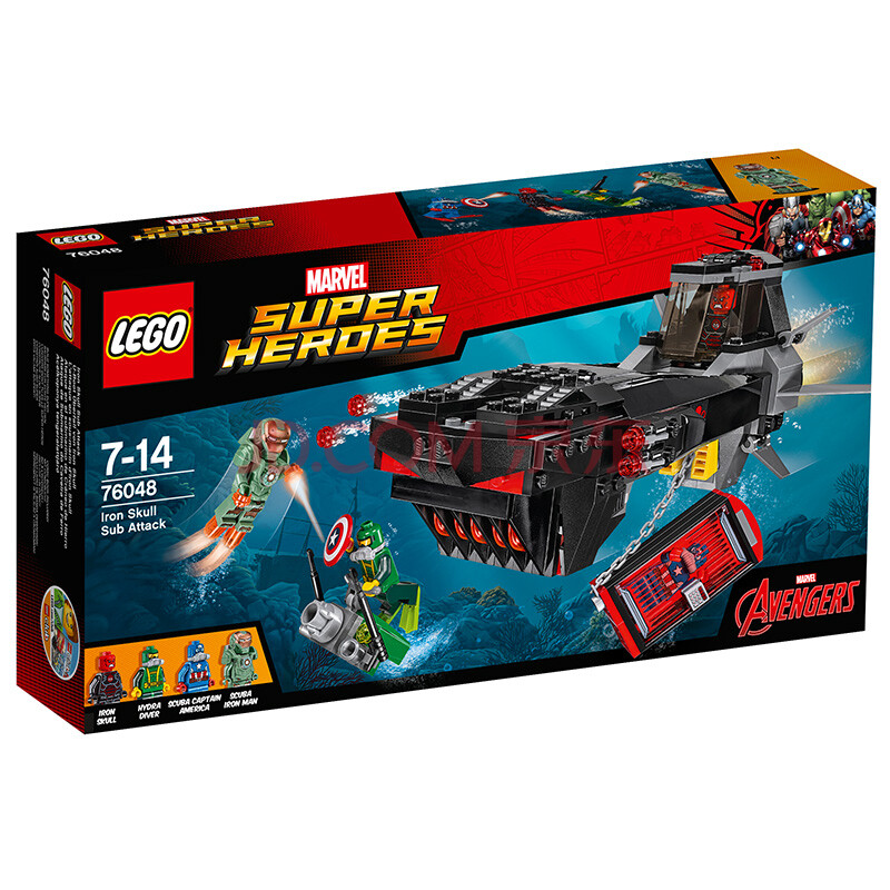 【乐高76048】乐高(lego) super heros 超级英雄系列 钢铁骷髅地下