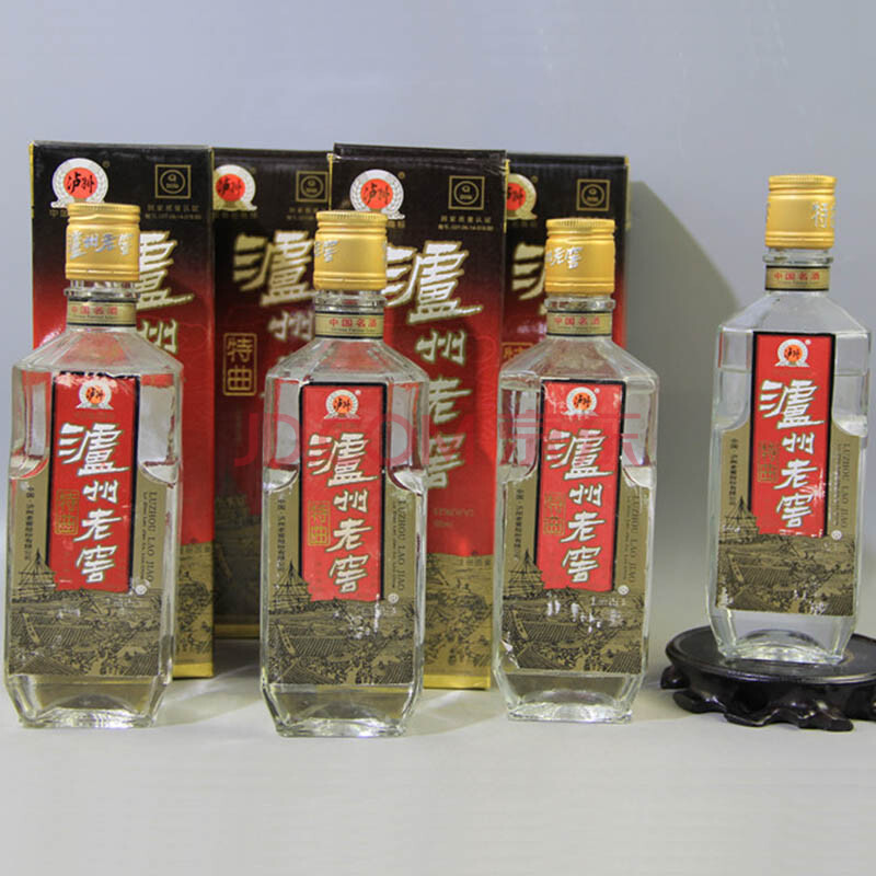 瀘州老窖特曲 95年 96年 97年 52度 500ml 4瓶【47】(老酒 白酒)