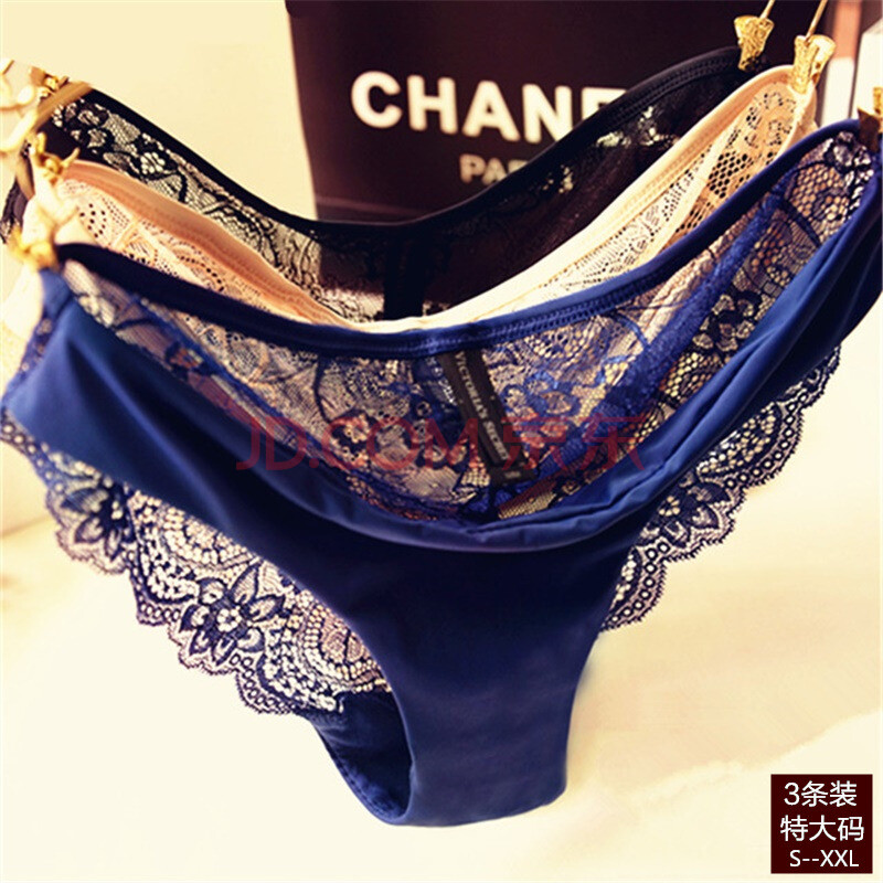 透明无痕女内裤低腰情人趣味镂空网纱内裤女大码内裤衩10色5码未来式