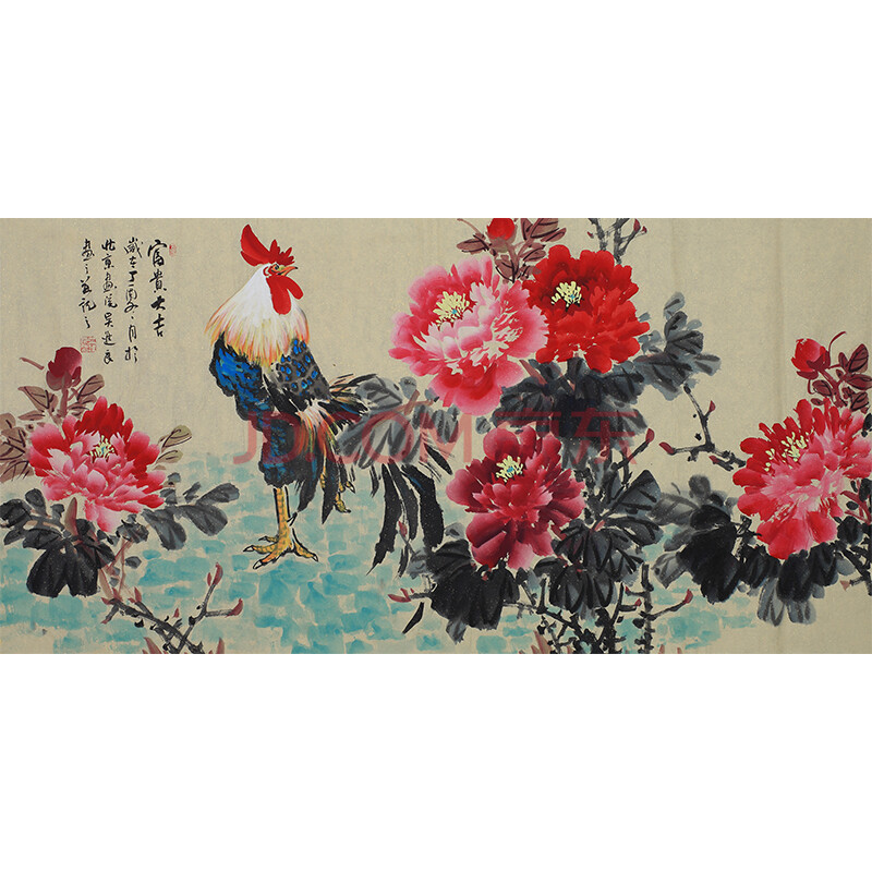 中国美术家协会会员 吴进良《富贵大吉》