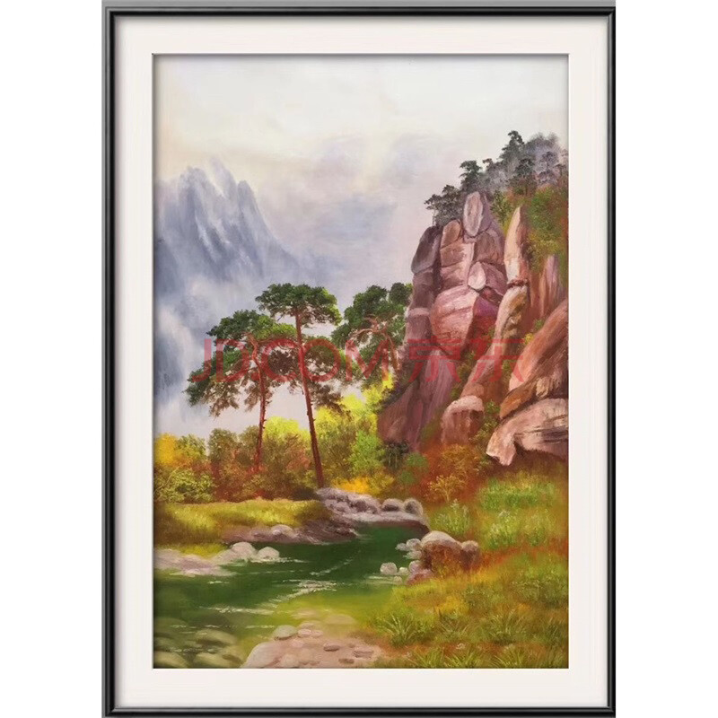 黄欣雨《山清水秀》 布面油画