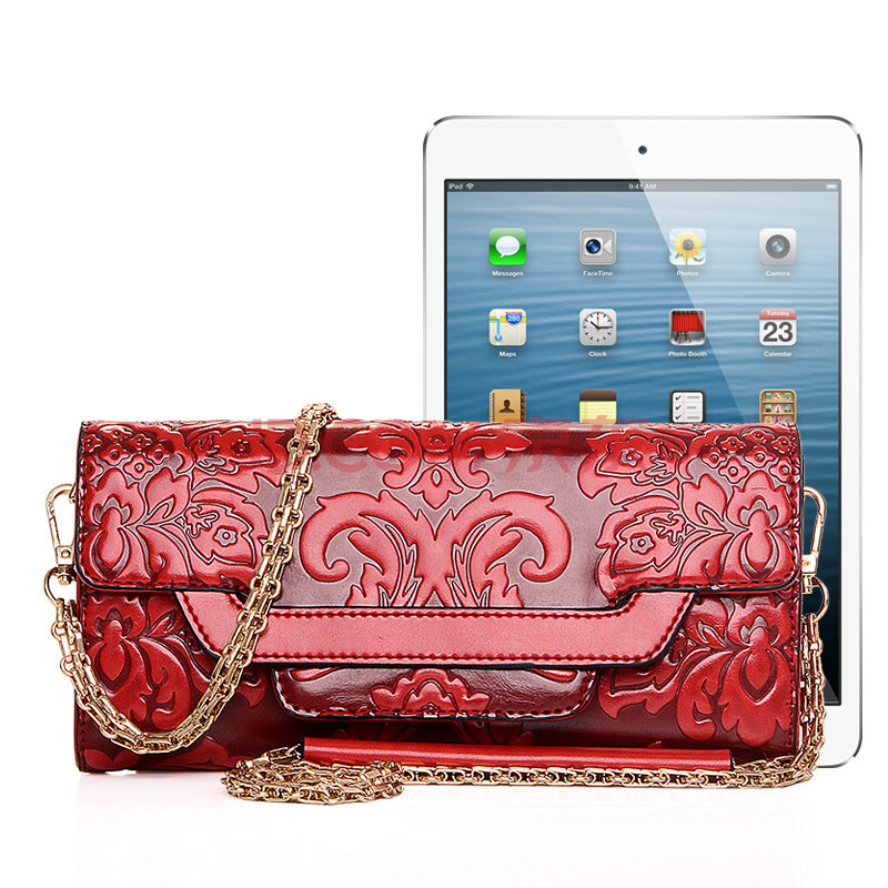 珍妮伯爵女包2016新款手拿包高档小拎包迷你压花单肩斜挎包信封包 酒