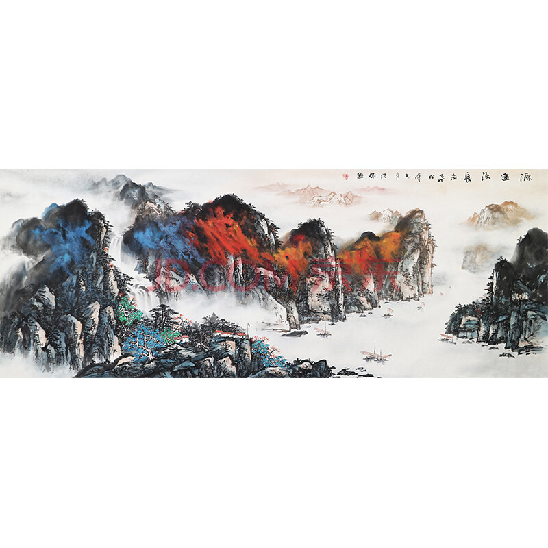 朱继伟《源远流长》广西美协会员 桂林美协会员