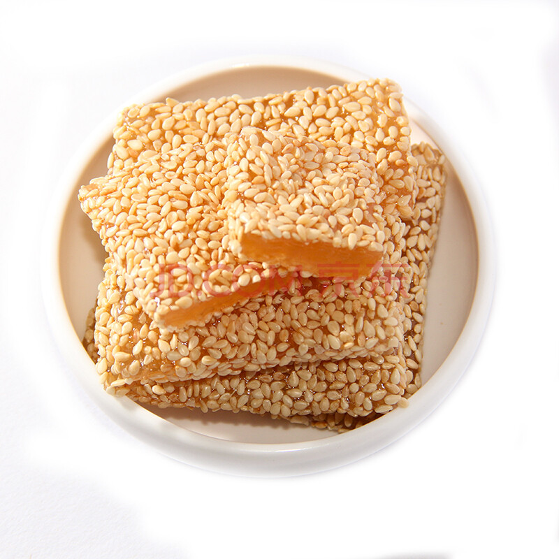 扬州特产扬州软糖五一牌牛皮糖芝麻糖简装400克 松仁味