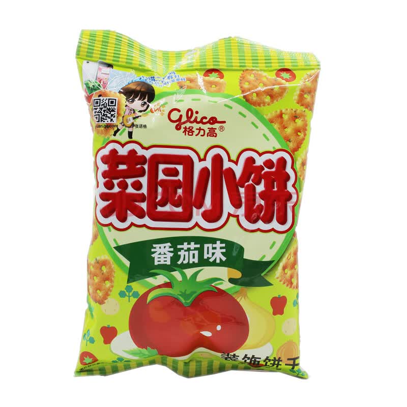 格力高 菜园小饼 袋装 (大)80g番茄味
