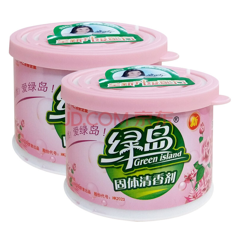 绿岛(green island)固体清香剂- 浪漫玫瑰88g (2盒装)