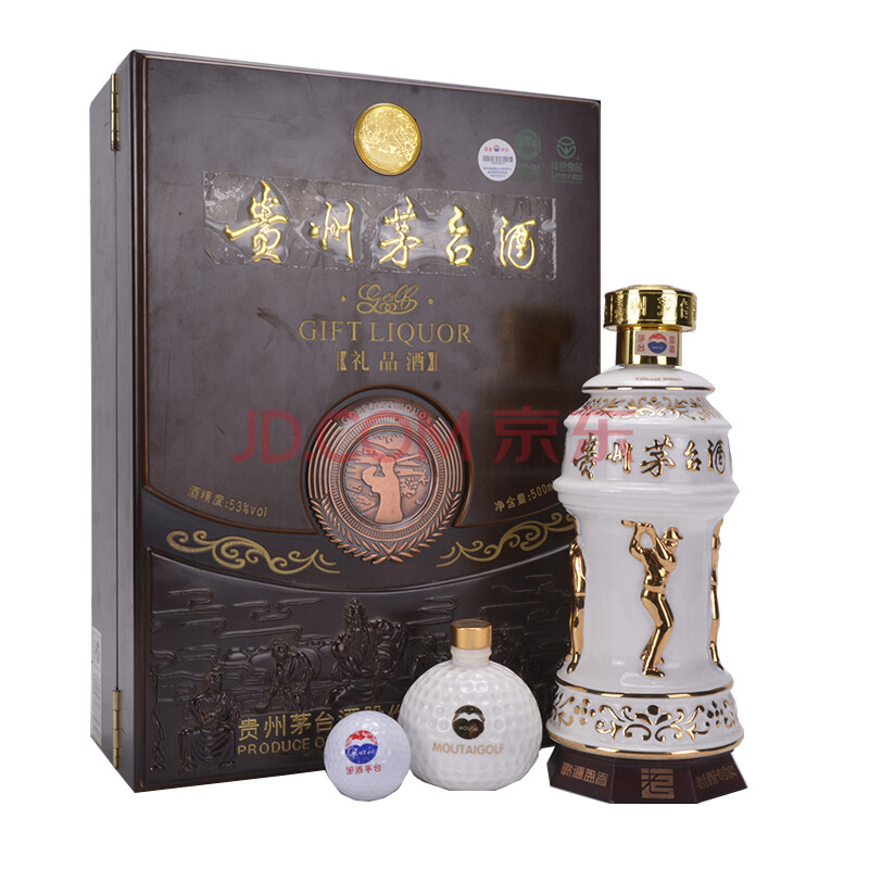 茅台酒(高尔夫礼品酒)2011年 53度 500 90ml 1盒【73】中国名酒拍卖