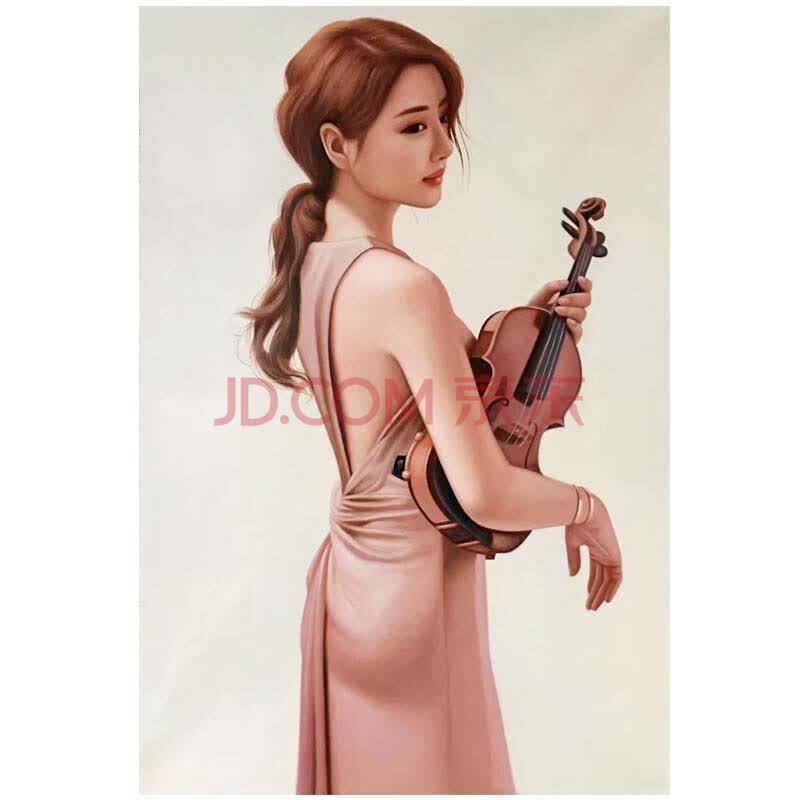 杜晓枫 《清纯美女》 布面油画