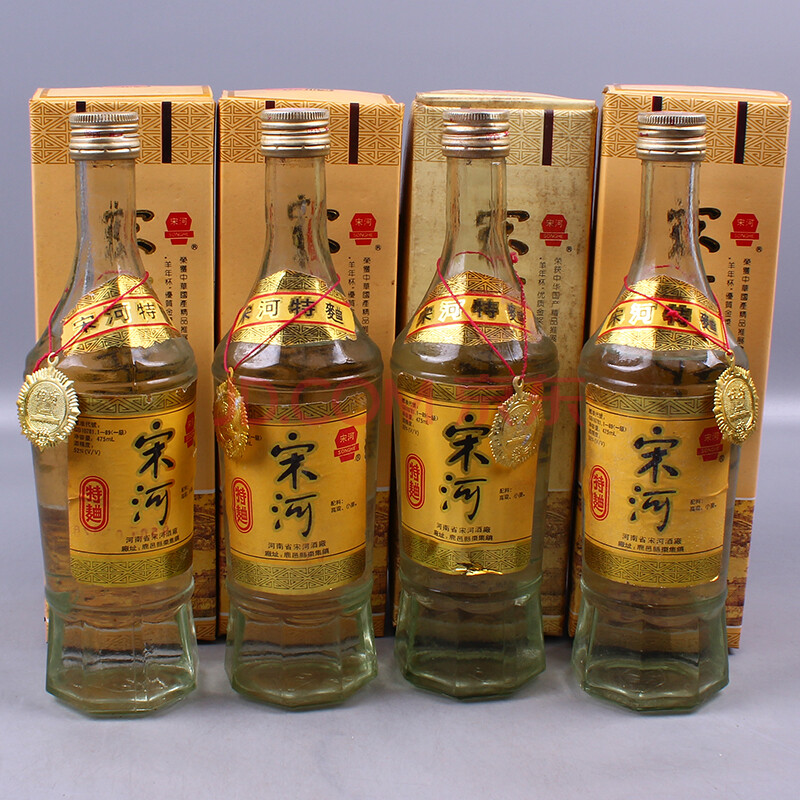 宋河特曲 1995年 52度 475ml 4瓶 【67】(名酒 老酒)
