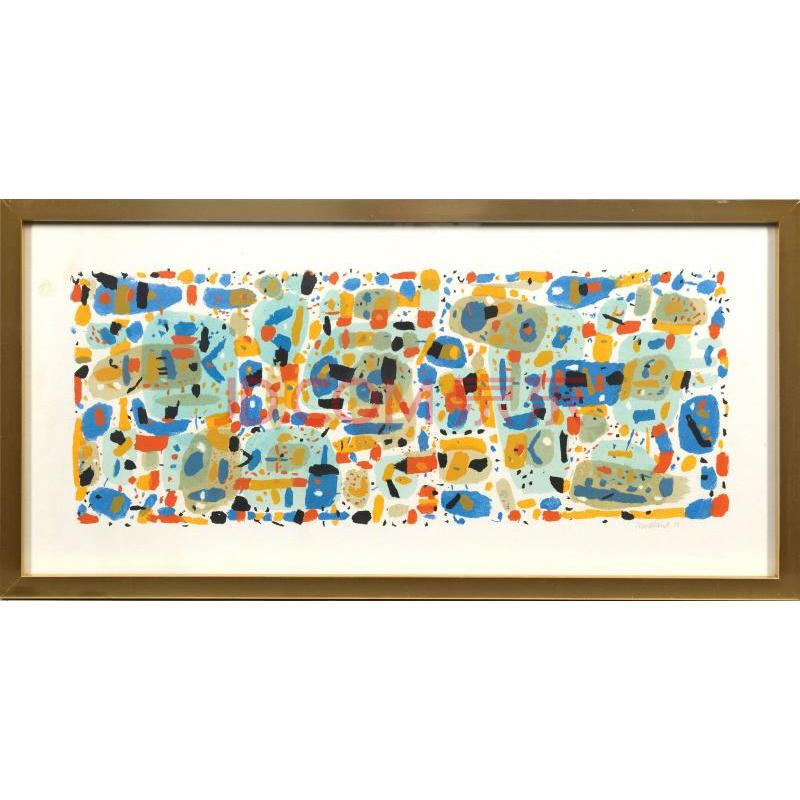 [全球拍] 抽象彩色石版画