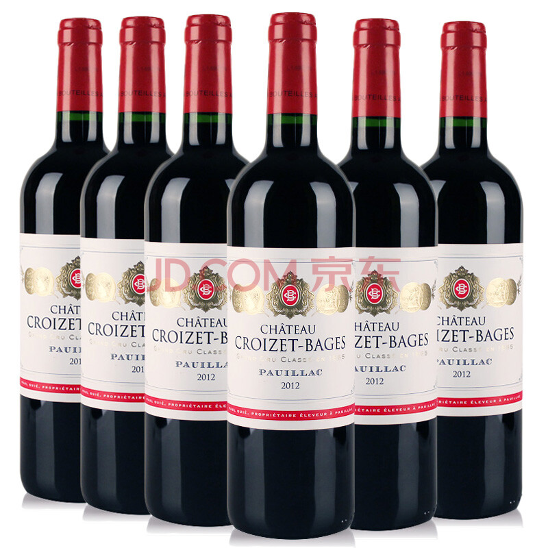 【6瓶】2012年 歌碧庄园干红葡萄酒 chateau croizet bages