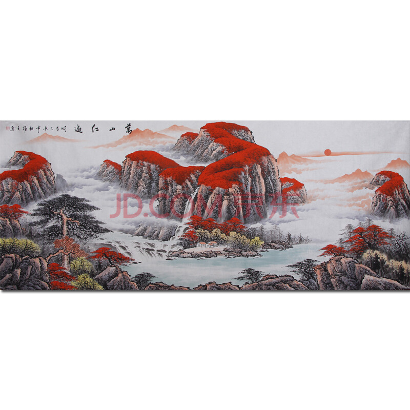 中国花鸟画研究会会员 于福文《万山红遍》