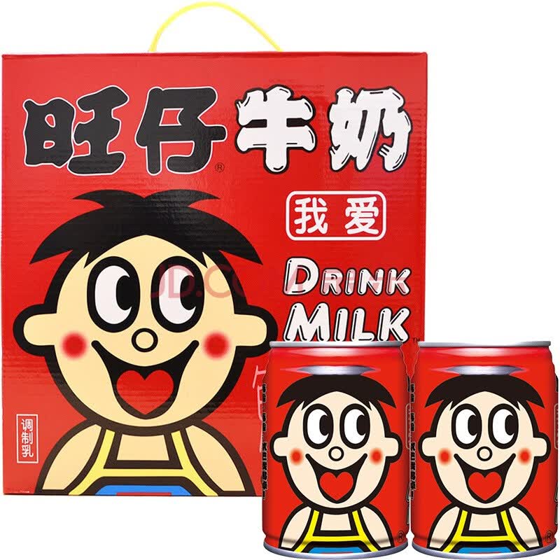 旺旺 旺仔牛奶复原乳调制乳245ml*12罐/箱