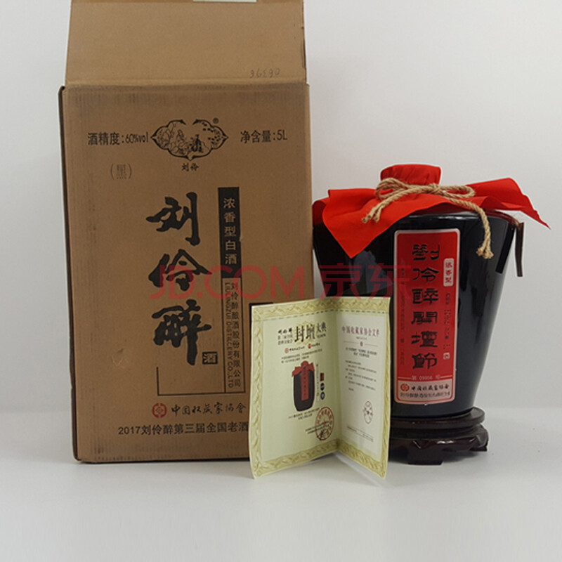 刘伶醉开坛节 2018年 60度 5000ml 1瓶