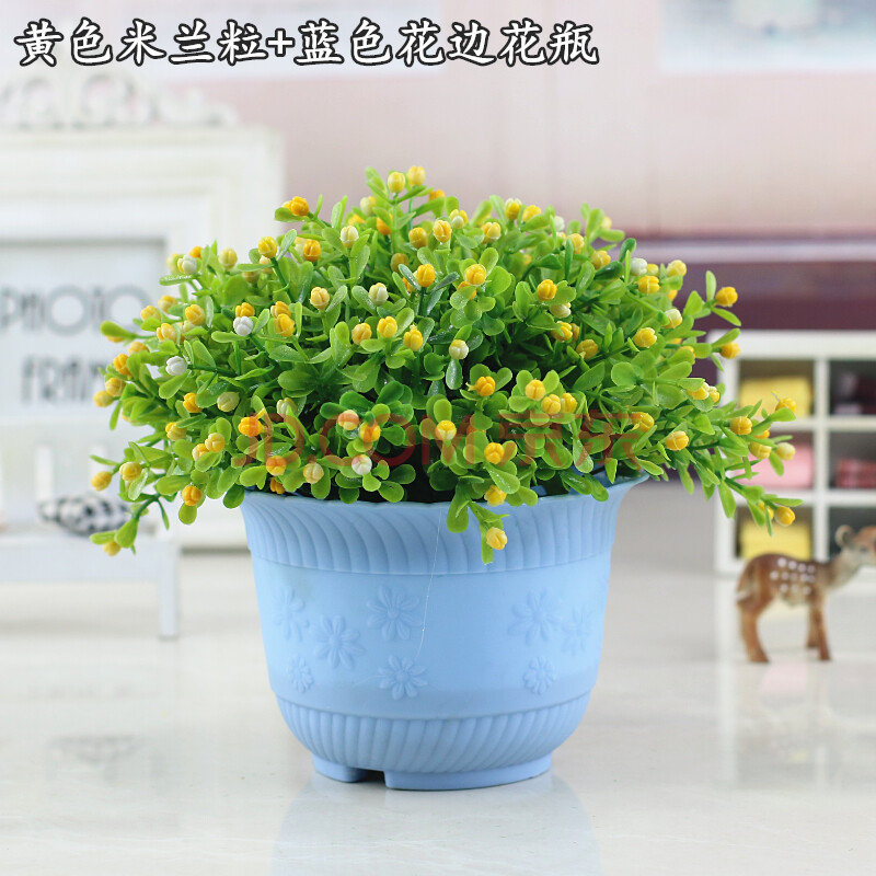 仿真花盆景套装假花满天星水草盆栽客厅餐桌摆件室内装饰干花卉插花