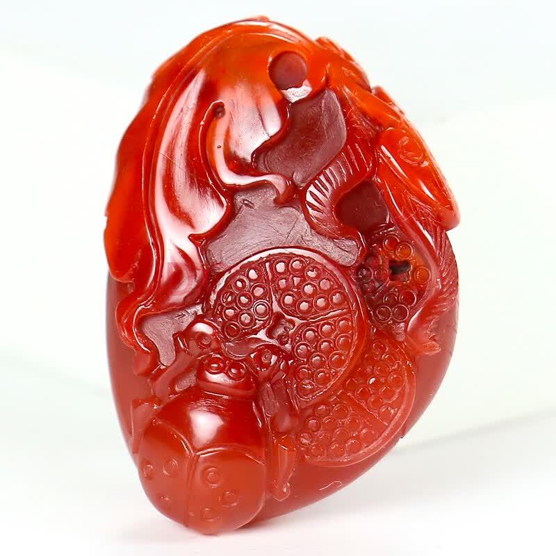 南红玛瑙富甲一方挂件14克 【玖品缘】