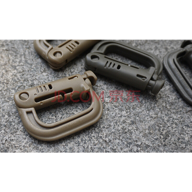 d型环挂扣登山扣 钥匙扣装备 itw扣具 高强度轻量 颜色随机