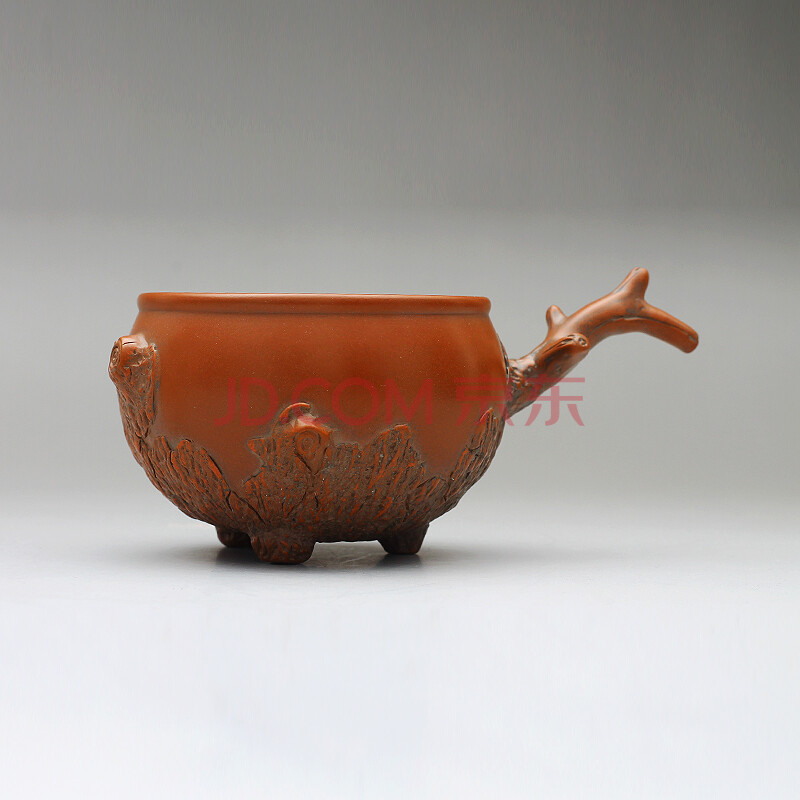 国高工 广西省工艺美术大师 坭兴陶实力陶艺人 吴莹 仿生木桩横把主人