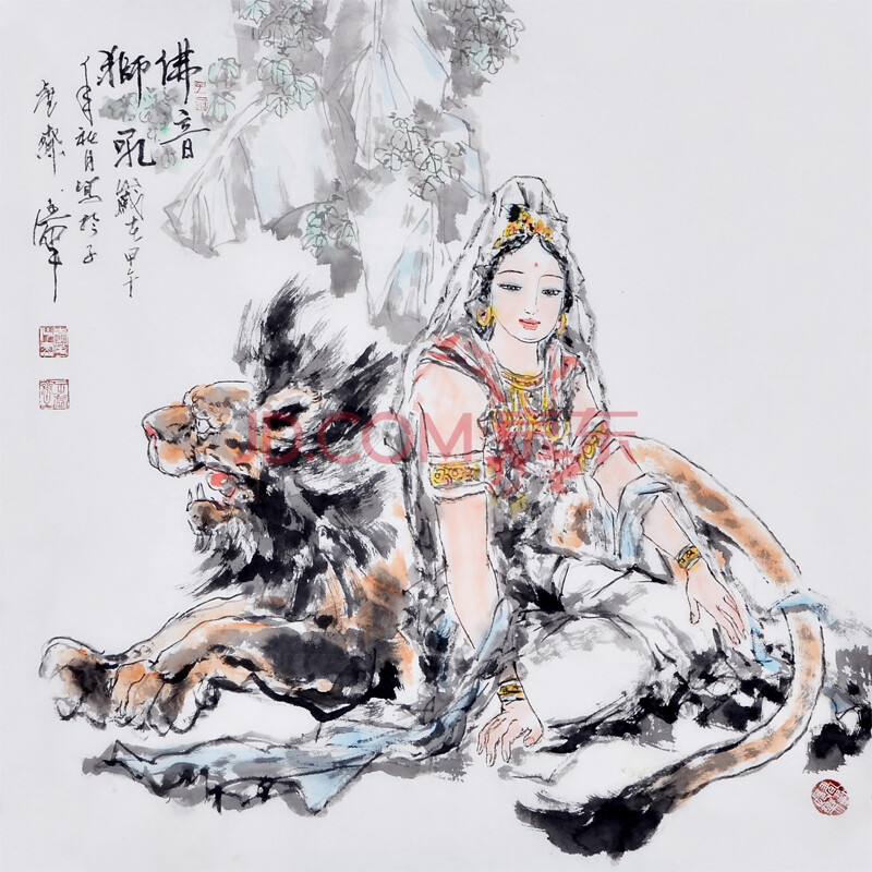 《佛音狮吼》李华中国当代人物画巨匠