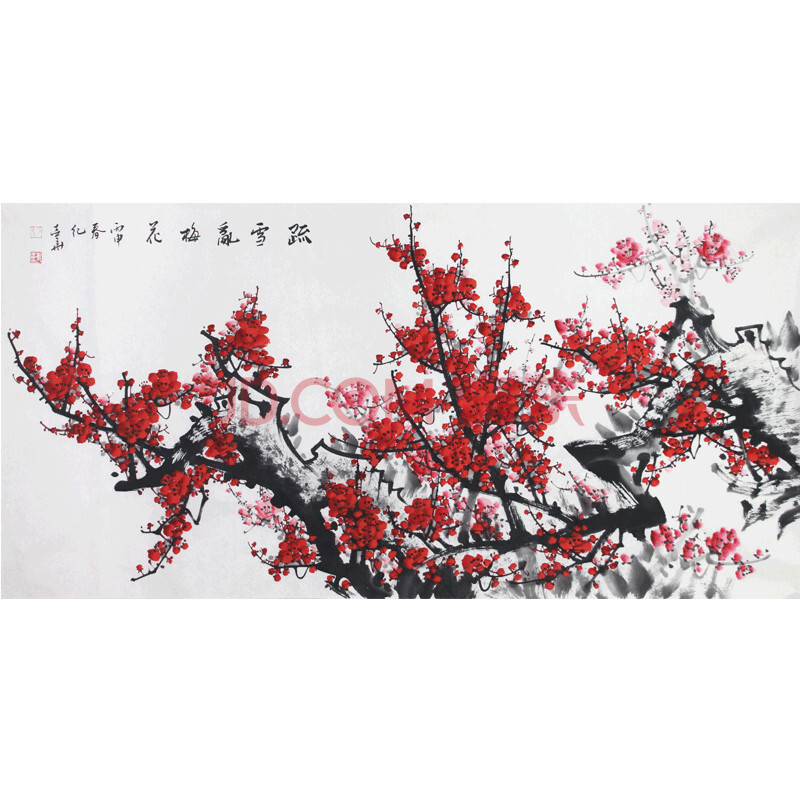 纪志华《疏雪乱梅花》